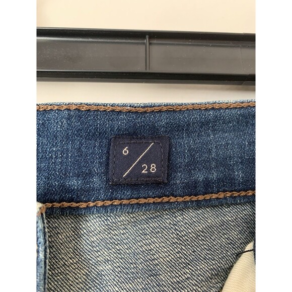 Lucky Brand Bridgette High Rise Cropped Mini Bootcut Jeans Dark Wash- Size 6 - Picture 6 of 11